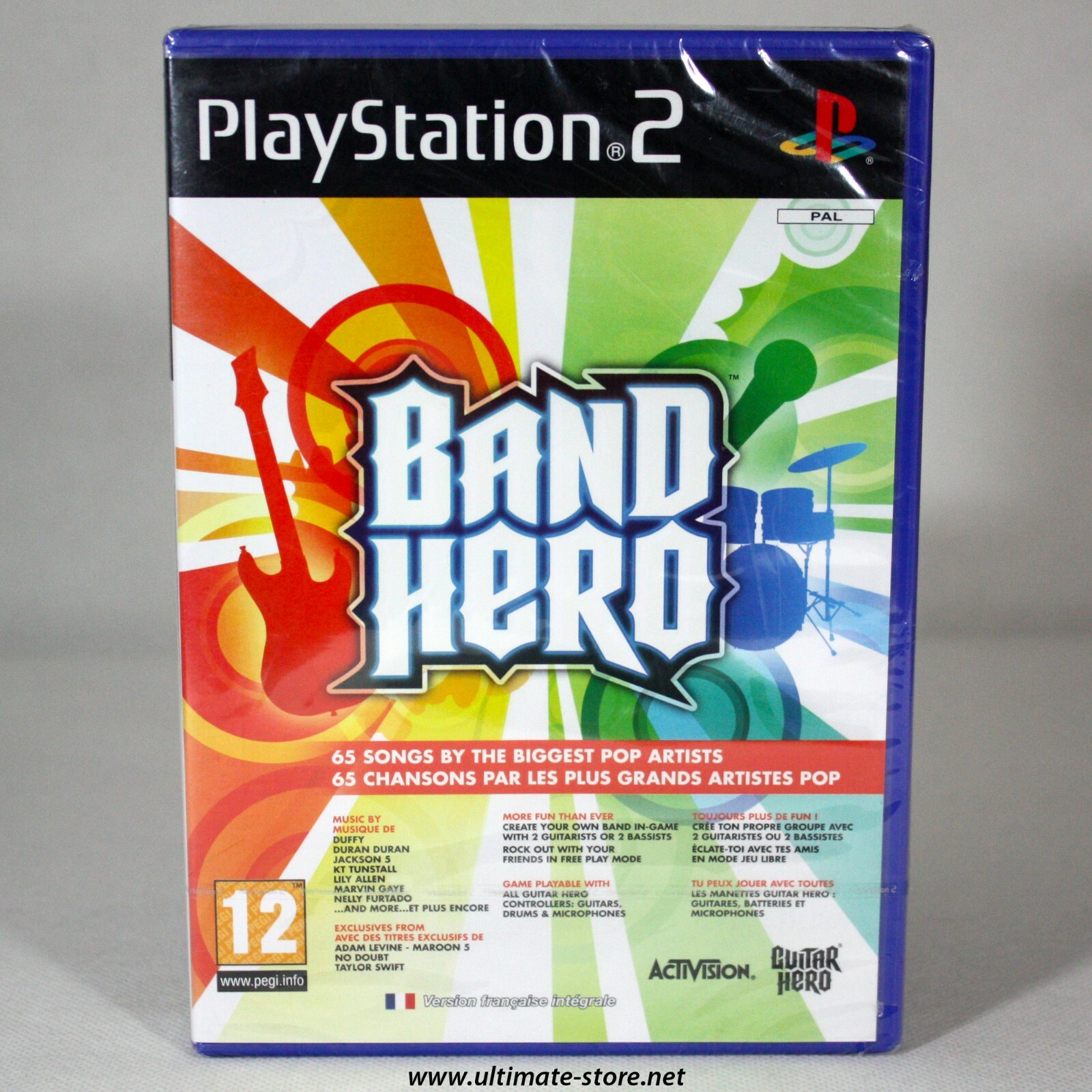 Jeu PS2 - BAND HERO - FR UK - Neuf sous Blister Officiel