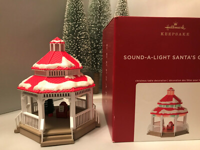  2020 Hallmark Sound-A-Light Santa's Gazebo   Free shipping MIB