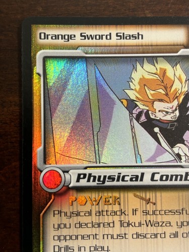 DBZ CCG Orange Sword Slash HOLO FOIL Rare LIMITED 71 Dragon Ball Z Score TCG - Picture 3 of 12