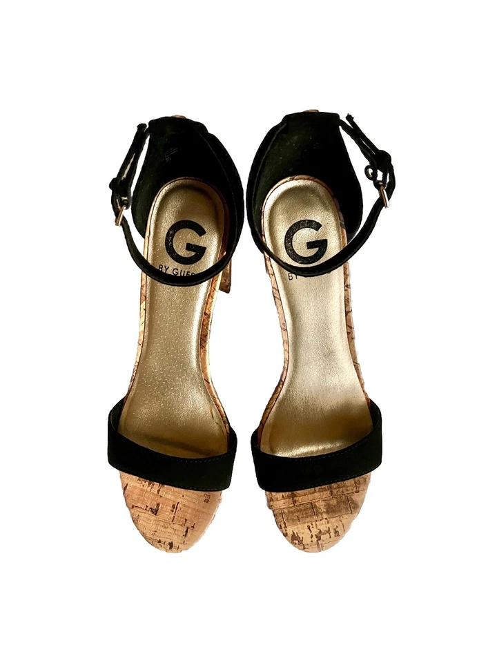 Guess Heels 8M Sandals Black Shoes Dress Cocktail Women Clothing Accessories - Image 2 of 4