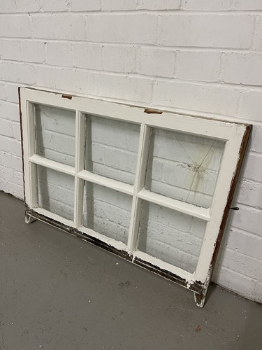 Pair Reclaimed Georgian 6 Panel Wooden Panel Sash Window 770 x 545 770 x 590mm - Picture 6 of 13