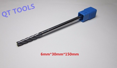 Iscar 6mm, 50mm LOC, 6mm Shank Diam, 150mm OAL, 4 Flute, Solid Carbide Square End Mill Single - View #5