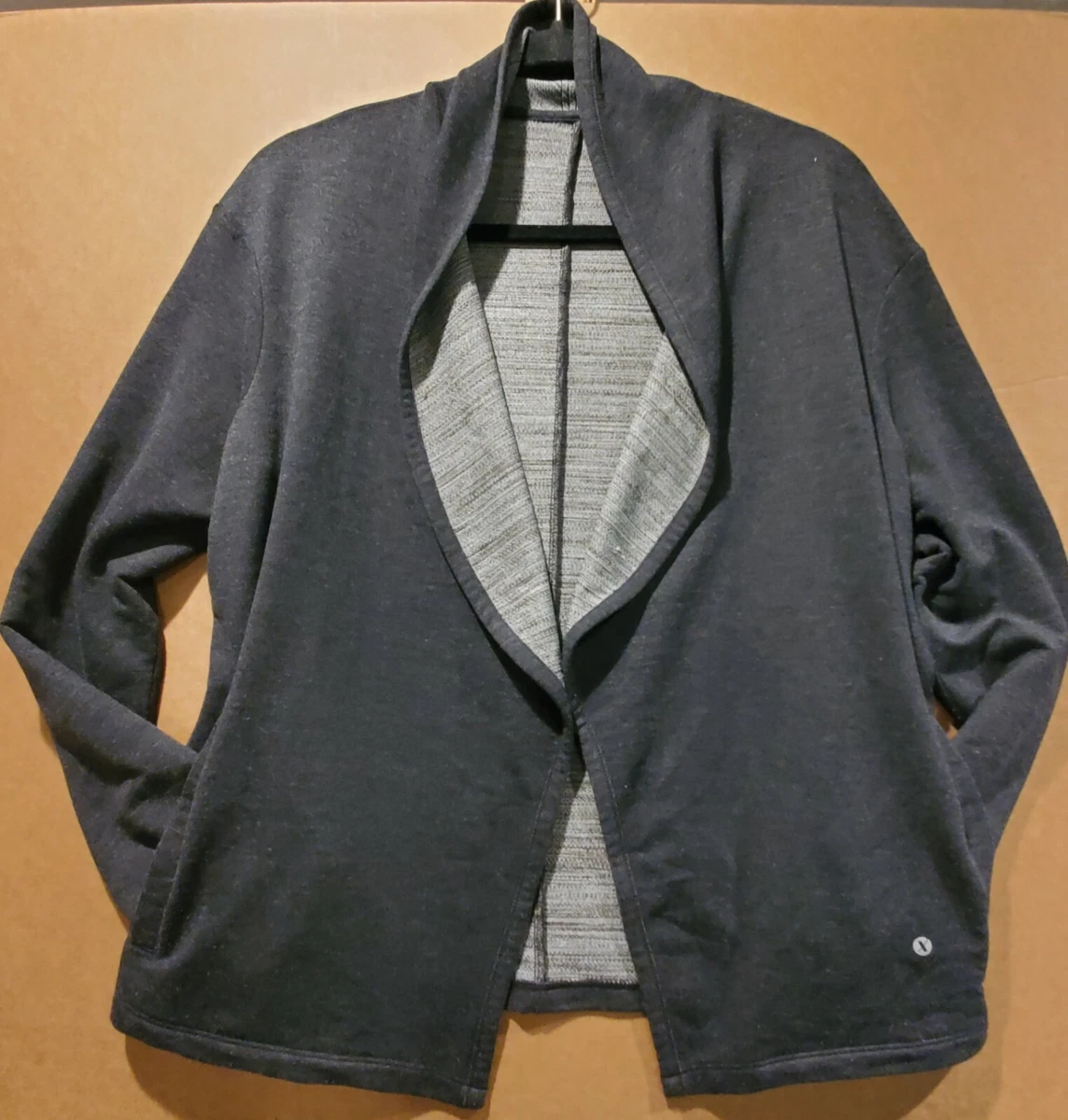 Xersion Activewear Women's Small Charcoal Gray Long Sleeve Open Front  Cardigan