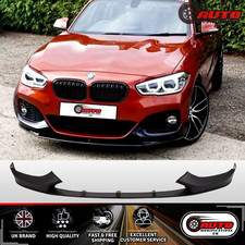 Spoiler anteriore BMW Serie 1 F20 F21 LCI labbro splitter M sport nero lucido 15-19