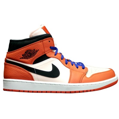 jordan 1 mid team orange black