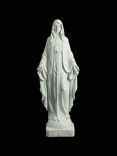 48" Church Size Our Lady of Grace Outdoor Statue White Resin