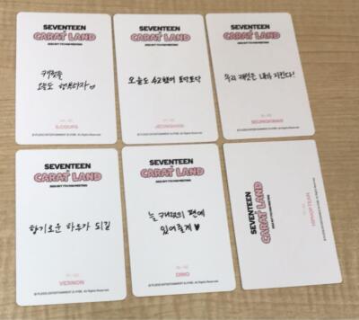 SEVENTEEN Trading Card lot set 40 Carat Land 2023 Woozi Vernon