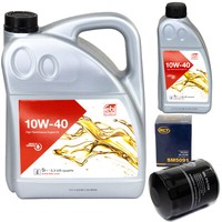 MotoröL Set Febi SAE 10W-40 6 Liter + ÖLfilter SM5091 FüR Mitsubishi L200 Triton