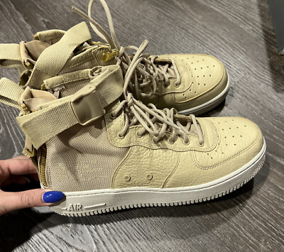 Size Y- Nike Air Force SF Mid Mushroom 917753-200