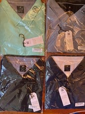 Four Visive Mens Big Tall Oxford Short Sleeve Dress Shirts 4XL New w/tags lot