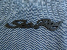 SEARAY SEA RAY BOAT MARINE SUNDANCER BLACK SCRIPT LOGO EMBLEM NAMEPLATE NEW