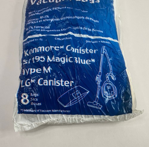 EnviroCare Vacuum Cleaner Dust Bag.8 Bags Total. Type M LG Canister-New/sealed - Picture 2 of 3