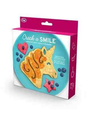 Original Fred Crack A Smile Silikon Ei & Pfannkuchen Frühstück Form Einhorn 5,75 Zoll