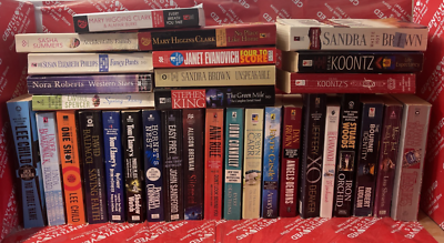 #ad Bulk lot of any mass market fiction books popular authors best selling $28.00