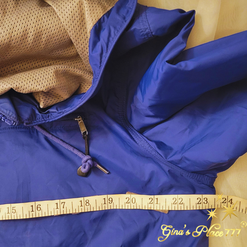 Carhartt Vintage Youth Boys Logo 4 Pocket Hooded Windbreaker Blue 12/14 - Picture 4 of 12