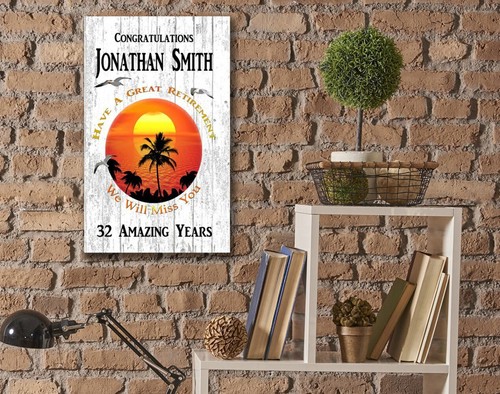 Retirement Gift Personalized Plaque - Picture 4 of 6