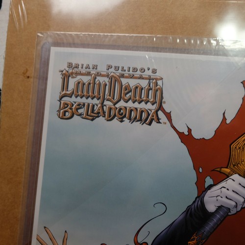 RARE Brian Pulido Medieval Lady Death – Belladonna Poster – Avatar Limited 150 - Picture 3 of 5