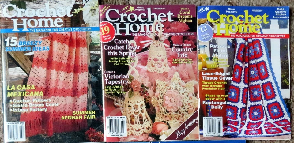 CROCHET HOME Magazine for Creative Crocheters - Small Format - Five (5) Issues - Image 2 of 3