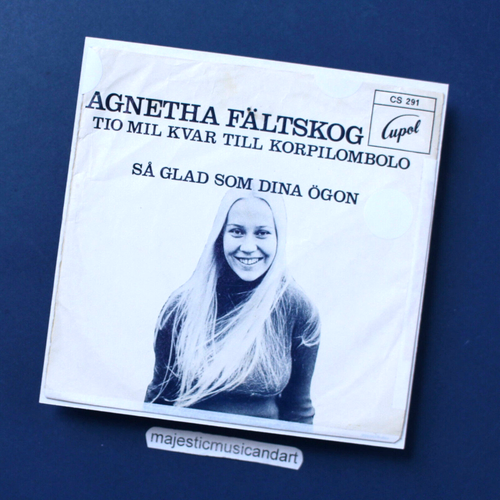 ORIGINAL 1972 AGNETHA FALTSKOG 7 INCH VINYL 45 SWEDEN ABBA RARE - Picture 6 of 6