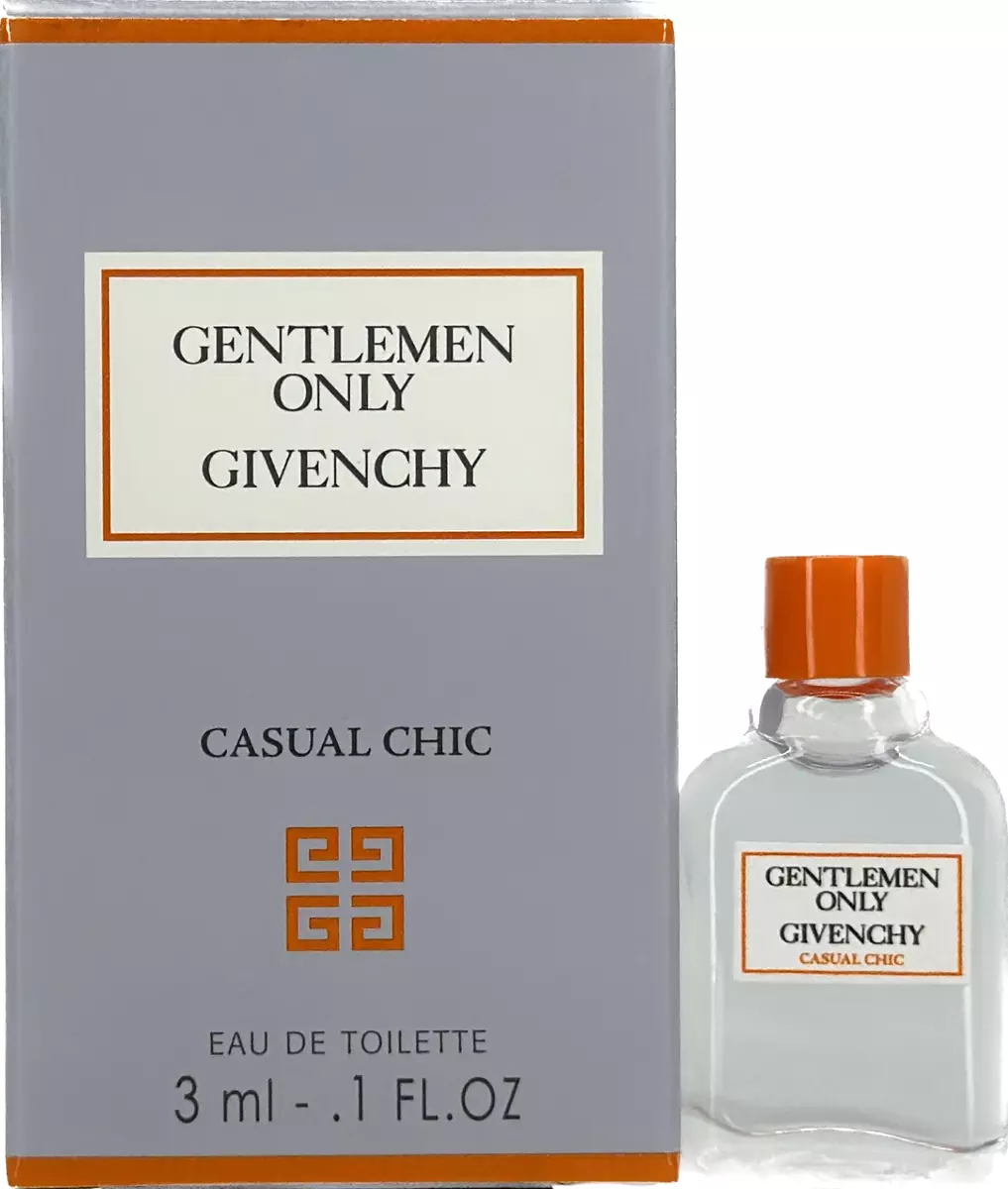 GIVENCHY GENTLEMEN ONLY CASUAL CHIC EAU DE TOILETTE MINI SPLASH 0.1 Oz / 3  ml | eBay