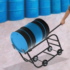 TFCFL 55 Gallon Drum Cradle, Movable Drum Cradle Drum Stand 600-pound Capacity,