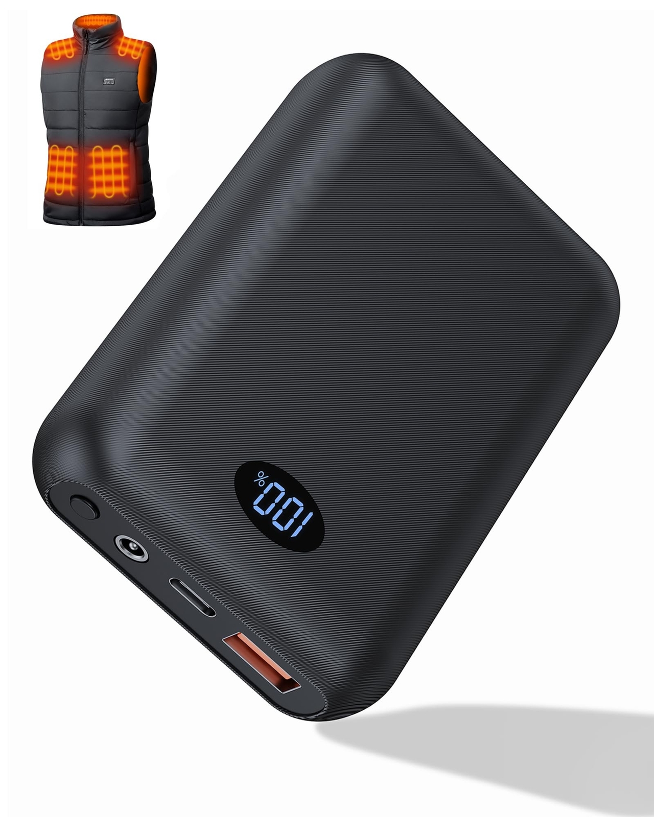 Heated Vest Battery Pack 16000mAh 7.4V, Battery Pack for Heated Vest Compatib...