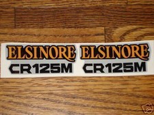Elsinore CR125, CR125M, Side Cover Decals,Gra...