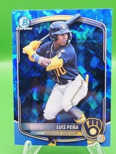 2025 Bowman Chrome Draft Sapphire Edition - Luis Pena #BDC-105 (RC) Brewers 