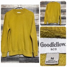Goodfellow  Co Sweatshirt Men  s M Mustard Pullover Crewneck Fleece B4