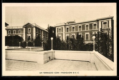 Ansichtskarte Torino, Un terrazzo con i padiglioni B e C 