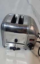 Dualit 20245 Classic 2 Slice Toaster Stainless Steel Working Chrome Used