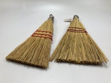 PAIR - Detailers Choice 4-47T Commercial 12" Long X 6" Wide Corn Whisk Broom
