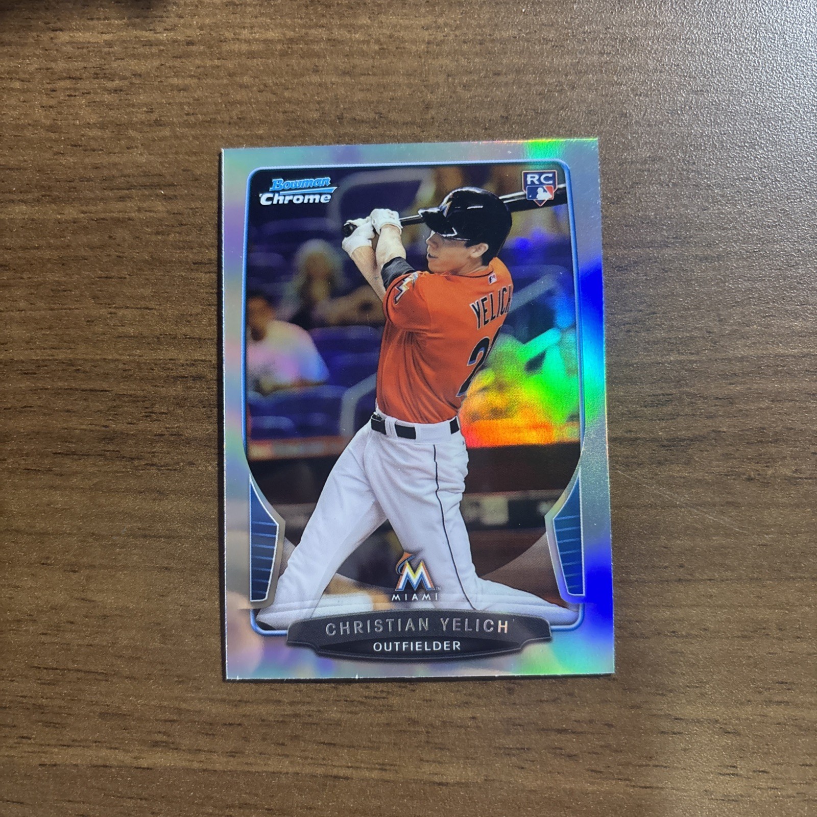 2013 Bowman Chrome Draft SILVER REFRACTOR #40 Christian Yelich RC Rookie