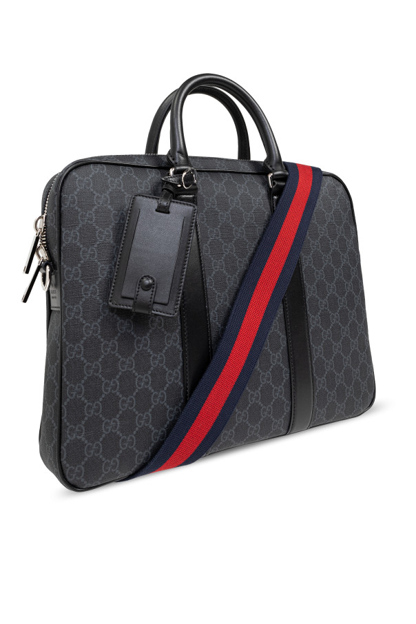 Gucci - Men - Monogram Briefcase - Black image 4