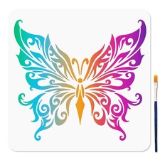 MAYJOYDIY Butterfly Stencil Mandala 11.8 inches x