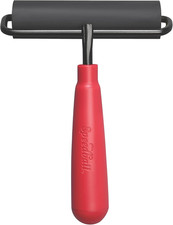 Speedball 4121 Deluxe Hard Rubber Brayer - 80 Durometer Roller with Wire Frame -