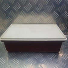 Tupperware Tuppercraft Burgundy Stow n Go Storage Box with x1 Tray Fishing/Craft