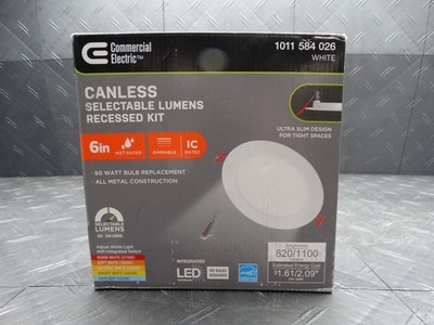 Commercial Electric Premium Series 6in LED Ultraslim Canless Recessed Light