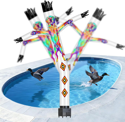 Pool Bird Deterrent Scarecrow Protector, 7 Ft, Automatic Swinging and Make a Sou