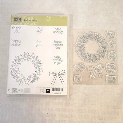 Stampin Up CIRCLE OF SPRING Stamp set - Easter, Birthday, Mother s Day
