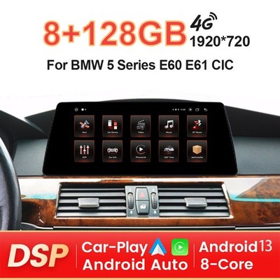 10.25'' Android 13 Autoradio CarPlay 128GB GPS Navi Für BMW 5 Series E60 E61 CCC