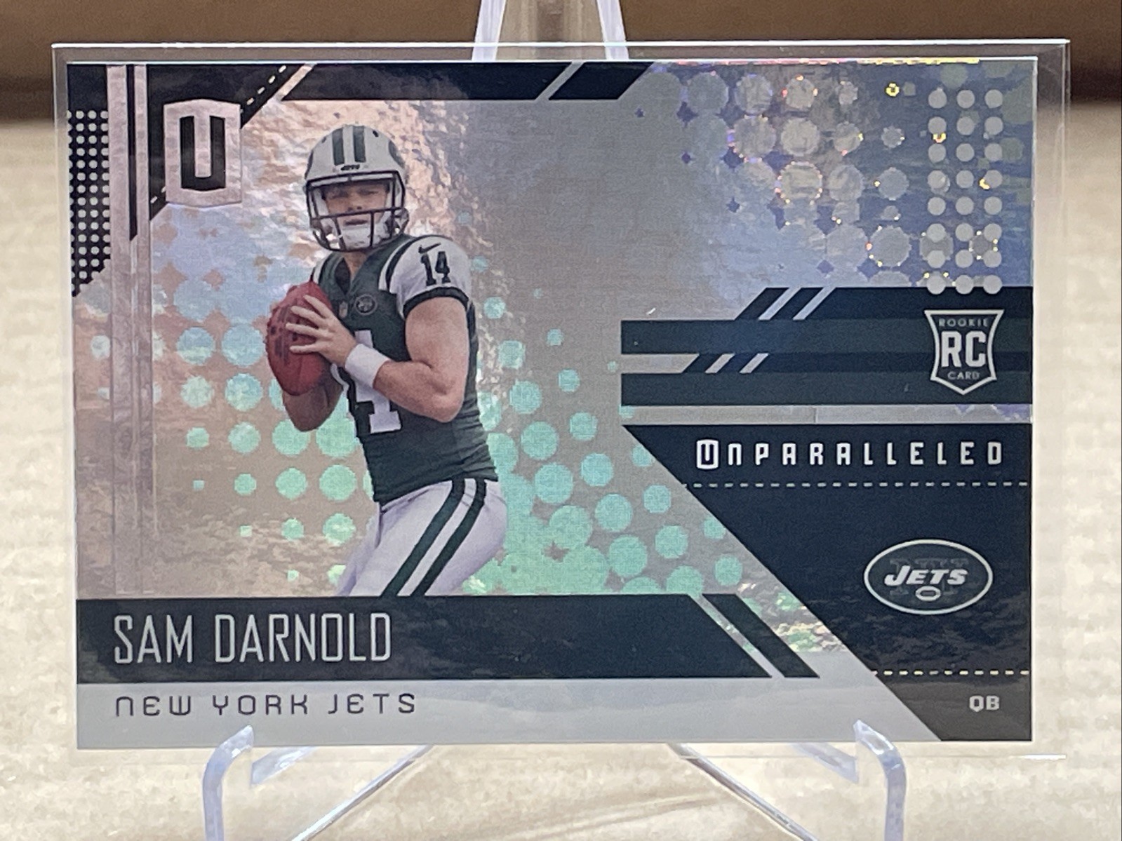 SAM DARNOLD 2018 PANINI UNPARALLELED FOOTBALL ROOKIE CARD RC! JETS SEAHAWKS