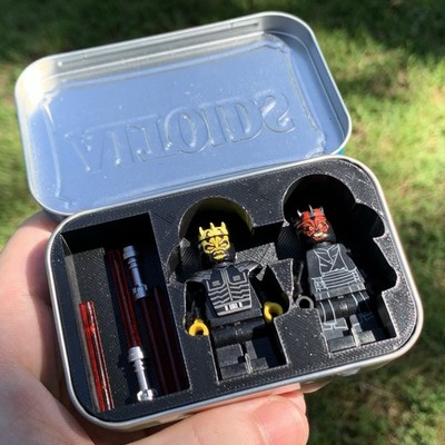 Pocket Fig Case Insert for ALTOIDS Tin Fits Two LEGO Minifigures Set of 2