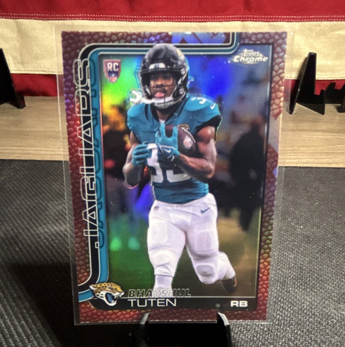 Topps 2025 Chrome Bhayshul Tuten Jaguars Football RC (Rookies) #389