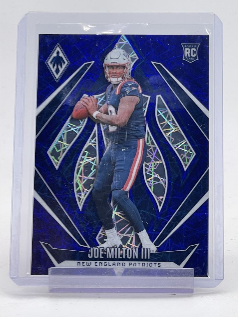 JOE MILTON III 2024 PHOENIX ROOKIE BLUE LAZER PATRIOTS #205 RC /125 Q2756