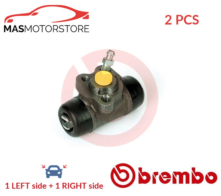 DRUM WHEEL BRAKE CYLINDER PAIR BREMBO A 12 272 2PCS P FOR TOYOTA COROLLA