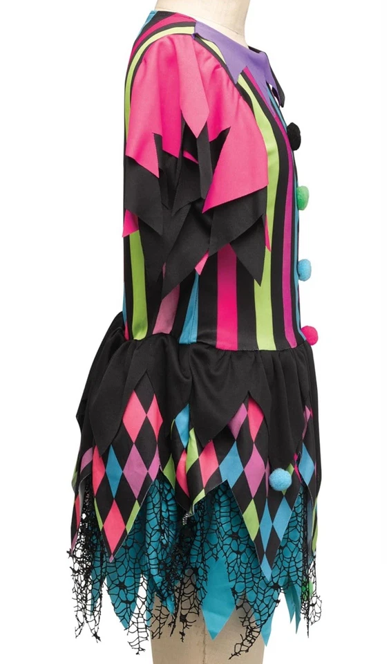 Vestido Disfraz Halloween Payaso Circo Retorcido Niño Niñas XL (14-16) Foto 2 de 4