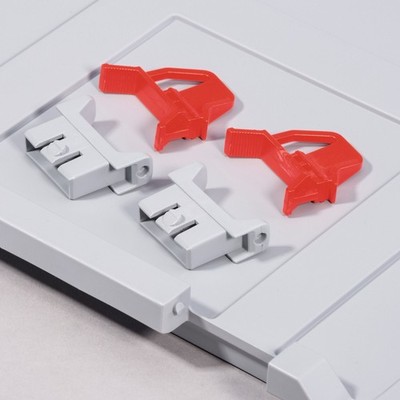 Hinge Latch Fits Hinge Lid ALLIT Lid Plastic Grey    