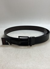 Guess Men's Reversible Belt Black Brown Matte Buckle Logo NWT Sz L 38-40