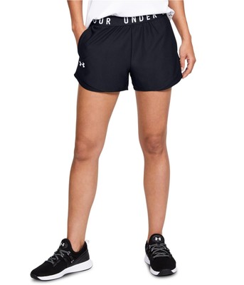 Under Armour Womens Play Up 3.0 Athletic Workout Shorts, Black, Large